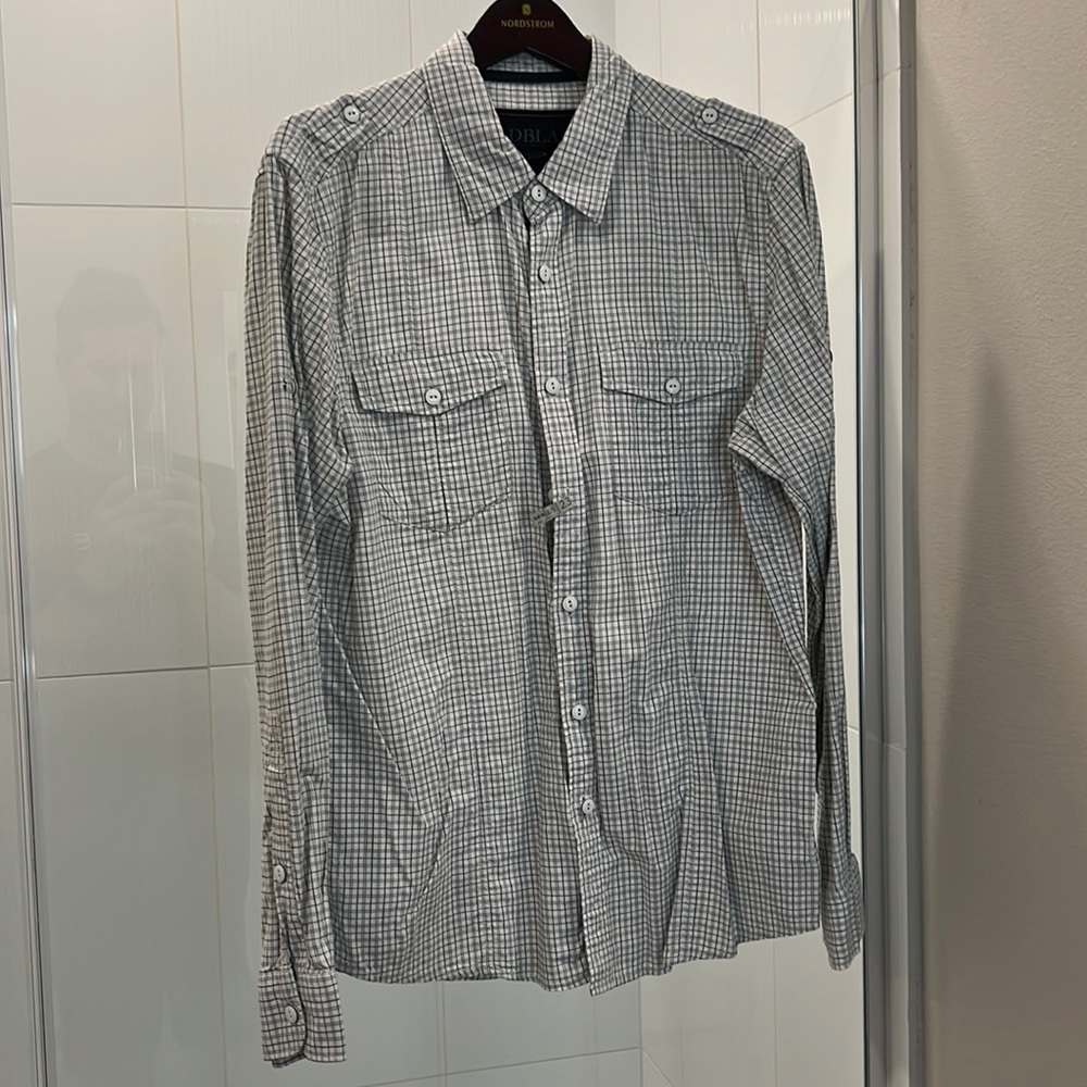 DBLA Men’s Long Sleeve Button Down Shirt